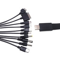 Kit de câbles de charge USB universels 10-en-1, multi-connecteurs pour tous les appareils, le kit tout-en-un remplace une tiroir de câbles.