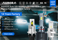 AURORA Personnalisation Phares LED Auto 200W H7 LED 30000LM Super Lumineux H4 H11 9005 H1 9006 9012 Ampoule de Phare LED H7