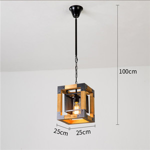 Lámpara Colgante LED de Estilo Nórdico Retro, Regulable, Antideslumbrante, de Madera de Nogal, de Alta Luminosidad, para Hogar y Oficina - Product Image 2