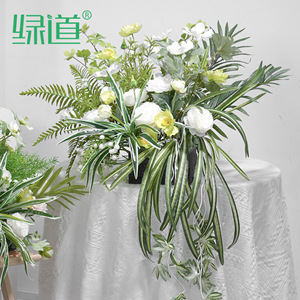 Arrangements floraux de bureau Greenway, fleurs artificielles mélangées, décorations de centre de table pour mariage - Product Image 2