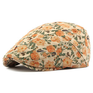 Velours côtelé imprimé léopard béret <span class=keywords><strong>gavroche</strong></span> Gatsby casquette fleurs Golf Cabbie béret casquette plate lierre chapeaux chasse conduite casquette Catsby chapeau - Product Image 5