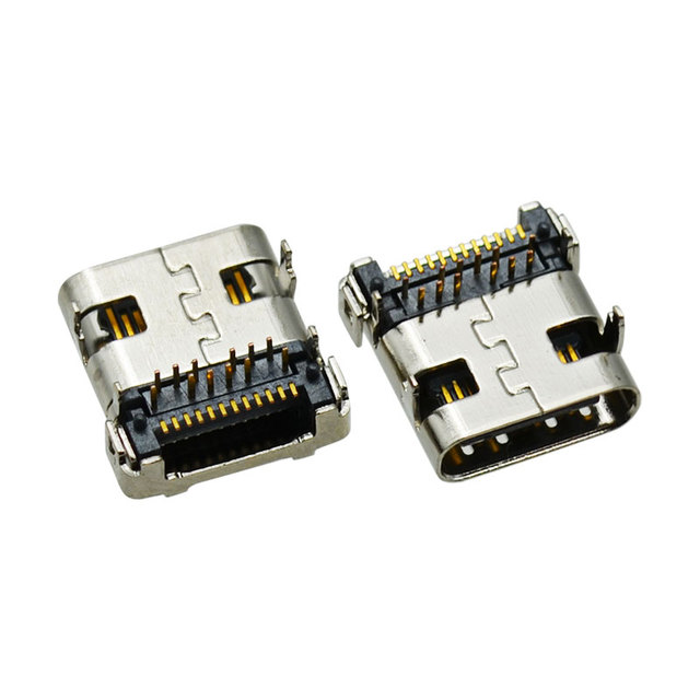 High Speed USB Type C Jack 24 Pin PCB SMT USB C Socket Female Connector Fast Charging Port