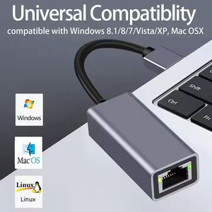 Adaptateur Ethernet USB-C, USB C Thunderbolt 3, réseau Gigabit RJ45, 1000 Mbps, carte réseau filaire LAN, compatible avec les ordinateurs portables Windows et Mac - Product Image 3