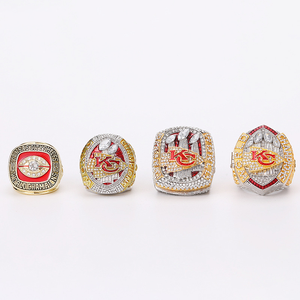 Ha colpito l'anello di campionato di calcio personalizzato di alta qualità <span class=keywords><strong>NFL</strong></span> Kansas City Chieftain Kelce Mahomes anello 2024 capo - Product Image 1