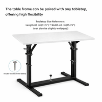 Base de table réglable pour camping-car, cadre de table pliable pour caravane, camping-car