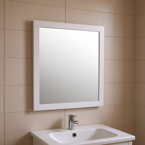 Espejo de Baño Rectangular con Marco Blanco, Modelo G2490 M de Glory Furniture Burlington, Diseño Contemporáneo para Colgar en la Pared - Product Image 2