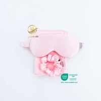 Ensemble cadeau de taie d'oreiller en soie de mûrier 100% avec masque pour les yeux en soie et chouchou, 50+ options de couleurs, hydratant pour les soins nocturnes