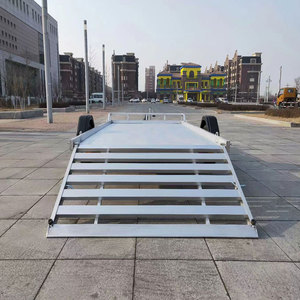 Portador de automóviles Semi remolque plano 10x6 Remolque utilitario Remolques de transporte automático para la venta - Product Image 3