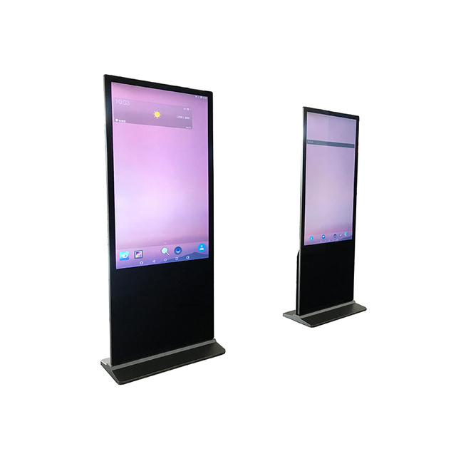 55 Inch IPS Touch Screen Advertising Display Kiosk Android Stand Alone Totem with Aluminium Housing for Indoor Digital Signage