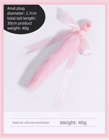 2 couleurs, jouet anal en silicone sexy et érotique pour jeux de cosplay, queue de renard blanche et rose, cadeau érotique pour femmes, jouets sexuels pour adultes