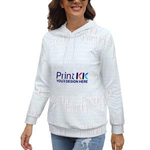 Sudadera con capucha y manga para mujer con imagen personalizada - Product Image 1