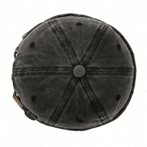 Casquette de baseball sans visière en denim délavé, style vintage, personnalisée, sportive et formelle, avec impression en relief, vente en gros directe usine - Product Image 3