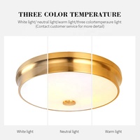 Style nordique maison lumière décorative intérieure encastrable chambre IP33 luminaire forme ronde plafonnier