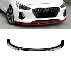 AMP-Z Hot Sale Factory Price High Quality ABS Material Gloss Black Front Bumper Lip Splitter For Hyundai I30N MK3 2017-2019