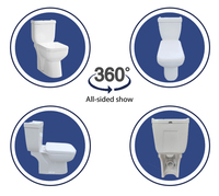 Inodoro Y Bidet Céramique Salle de bain Sanitaire Toilette Bidet Montage au sol Argentine Uruguay Bidet