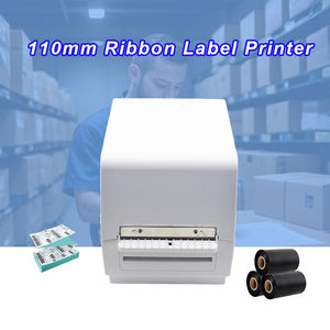 Imprimante d'étiquettes adhésives thermiques de 110 mm pour petites entreprises, avec interfaces sans fil Bluetooth, USB, LAN et Wi-Fi - Product Image 1