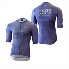 OEM Custom Design Breathable Quick Dry Men's Professional Road Bike Cycling Jersey Short Sleeves 260g Heat-Transfer Printed