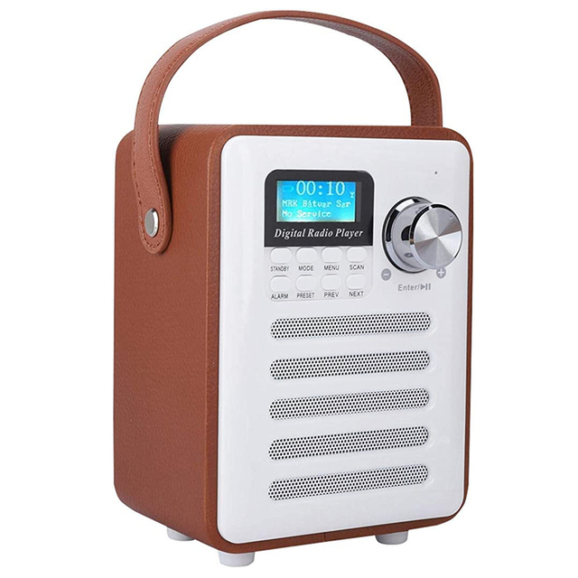 Full Band Mini Portable Radio DAB/DAB+ FM Digital Radio Speaker Wireless Blue-tooth Speaker with FM DAB and Superior Sound