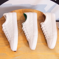 Baskets blanches antidérapantes avec semelle intermédiaire en EVA, doublure en tissu de coton et semelle extérieure en TPR ou PVC – Chaussures décontractées pour femme, idéales pour l'école