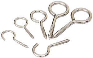 Hook Hàn Mắt Trắng Thép Không Gỉ Weleded Kit Mắt Cừu Vít Knuckle Cổ Áo Khai Thác Bu Lông Tự Khai Thác Vít Với Nhẫn - Product Image 2