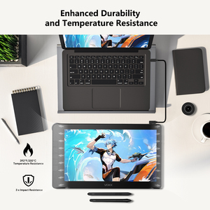 จอแสดงผลสำหรับวาดภาพ <span class=keywords><strong>VEIKK</strong></span> VK1600 ขนาด 15.6 นิ้ว พร้อมหน้าจอ IPS HD และปากกาแบบไม่ต้องใช้แบตเตอรี่ 2 ด้าม - Product Image 4