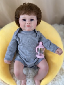 R & B-Muñeca de bebé de silicona suave de cuerpo completo, muñeco de bebé Reborn <span class=keywords><strong>Wow</strong></span> - Product Image 6