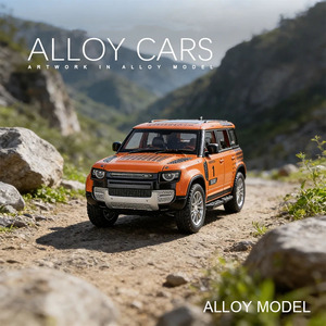 Modèle <span class=keywords><strong>de</strong></span> <span class=keywords><strong>voiture</strong></span> jouet Defender modifiée à l'échelle 1:22 avec son et lumière, fonction <span class=keywords><strong>de</strong></span> recul, musique et <span class=keywords><strong>figurine</strong></span> <span class=keywords><strong>de</strong></span> <span class=keywords><strong>collection</strong></span> - Product Image 3
