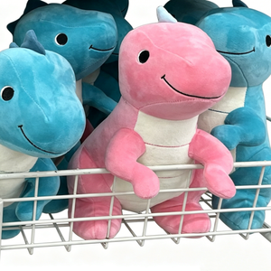Juego de Peluches de Dinosaurios Adorables en Verde, Naranja, Azul y Verde Azulado, Animales de Peluche Suaves para Niños Mayores de 3 Años, Regalo Unisex - Product Image 3