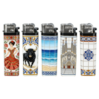 Briquet à gaz jetable classique en plastique, durable et écologique, pour cadeaux d'affaires, vente en gros, fabrication OEM en Chine