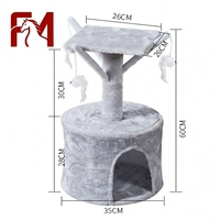 PhoenHorse Griffoir pour chat multi-niveaux léger, personnalisé, en matériaux sur mesure, style scandinave, avec espace de repos, pour décoration intérieure moderne