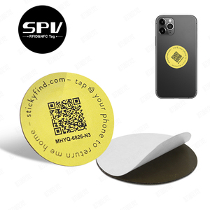 사용자 정의 방수 25mm NXP NTAG213 NTAG215 금속 방지 라벨 MIFARE ICODE 칩 13.56mhz NFC 안티 금속 수동 <span class=keywords><strong>RFID</strong></span> 태그