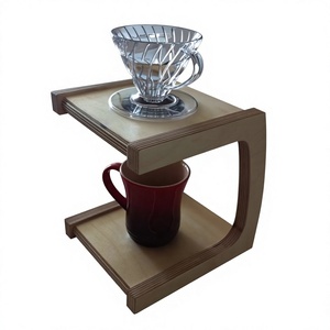 ขาตั้งกาแฟแบบมินิมอล ทำจากไม้ เป็นมิตรกับสิ่งแวดล้อม ใช้ซ้ำได้ ดีไซน์ทรงสี่เหลี่ยม ความจุ 350 มล. สำหรับคนรักกาแฟ - Product Image 3