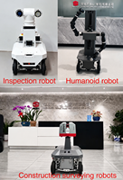Robots logistiques intelligents AMR, base de robot humanoïde AGI, châssis à chenilles en caoutchouc pour robots industriels et bras robotique pour femmes au foyer