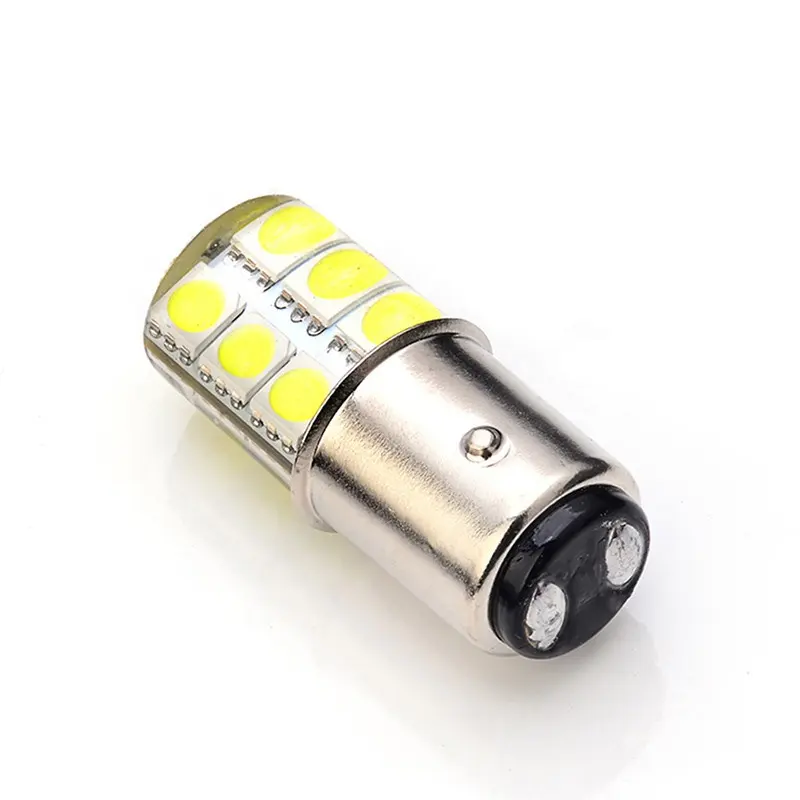 1157 P21/5W Bay15d S25 LED 12SMD 12V 1W de gel de sílice de automóvil coche de la luz de freno para aparcamiento DRL lámpara rojo/blanco/amarillo