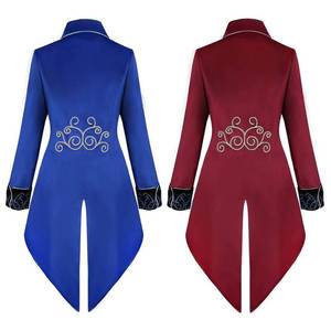 Men's Medieval Tailcoat <b>Jacket</b> <b>Gothic</b> Victorian Frock Coat Uniform Halloween Costume - Product Image 4