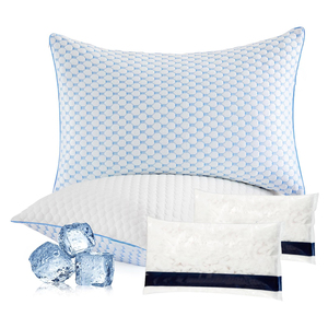 <span class=keywords><strong>Cuscini</strong></span> Regolabili Rinfrescanti <span class=keywords><strong>per</strong></span> <span class=keywords><strong>Dormire</strong></span>, <span class=keywords><strong>Cuscini</strong></span> King Size <span class=keywords><strong>in</strong></span> <span class=keywords><strong>Memory</strong></span> Foam Sminuzzato, Rivestimento di Lusso <span class=keywords><strong>in</strong></span> Rayon Derivato dal Bambù - Product Image 1