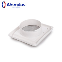 NOUVEAU Diffuseur carré en plastique de haute qualité HVACR SMS-PW pour ventilation industrielle, grille d'aération avec surface brossée