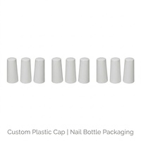 Tapa de Plástico PP Económica para Esmalte de Uñas, Acabado Mate o Brillante, con Logotipo Personalizado Impreso en Serigrafía para Suministros de Empaque de Belleza