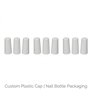 Capuchons en plastique PP bon marché pour vernis à ongles, surface mate ou brillante, logo personnalisé imprimé en soie pour l'emballage de produits de beauté - Product Image 2