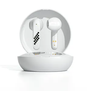 Earbud nirkabel bertatah berlian, headphone Bluetooth 5.3, earbud in-Ear dengan casing pengisi daya nirkabel