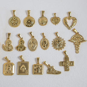 จี้เครื่องรางทางศาสนาและสัญลักษณ์สำหรับการทำเครื่องประดับ | สแตนเลสชุบทอง18K PVD กันน้ำแพ้ง่ายและทนทาน - Product Image 2