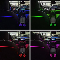 Vente chaude 64 couleurs LED kits de lampes d'ambiance de voiture pour Benz classe C W205 GLC classe X253 2015-2022 accessoires d'intérieur de voiture