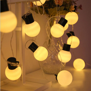 Năng lượng mặt trời ngoài trời không thấm nước G50 opalescent bóng đèn trong suốt bóng đèn chuỗi vườn trang trí chiếu sáng LED năng lượng mặt trời đèn chuỗi - Product Image 1