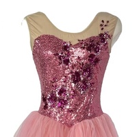 Robe de tutu de ballet sans manches avec corsage à sequins et jupe en tulle moelleux pour concours de ballet, spectacle de danse, OEM ODM