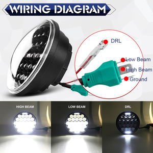 Personalizado punto coche accesorios de luz Hola Lo haz 50w 30w Angel Eye Halo anillo Daymaker 5,75 pulgadas Led FARO para motocicletas - Product Image 5