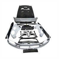Nouveau kit carrosserie large MSY riveté en fibre de carbone pour Bentley Continental GT 2009-2018, comprenant un capot moteur inférieur et un aileron arrière.