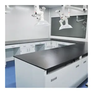 Muebles comerciales, Banco de laboratorio farmacéutico, mesa de pared de Química, estaciones de trabajo de laboratorio ESD con dibujo