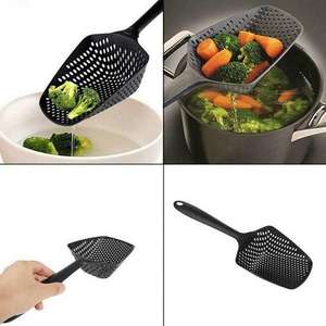 Tragbare Küchen suppe Löffel Sieb Bunte Pfanne Anti Verbrühung Skimmer Braten Lebensmittel Mesh Handy Multifunktion filter Löffel - Product Image 3