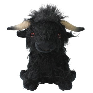 Blue Simulated Scottish <b>Cow</b> Plush Toy Cute Fairy Calf Made Cotton Custom Sizes for Baby Child's Birthday Christmas Gift - Product Image 3