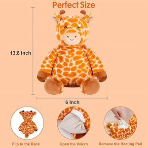 Microwavable Stuffed <strong>Giraffe</strong> Animals for Cramps Pain Lavender Scented Heatable Weighted <strong>Giraffe</strong> Plush Toy <strong>Gift</strong> for Boys Girls - Product Image 3
